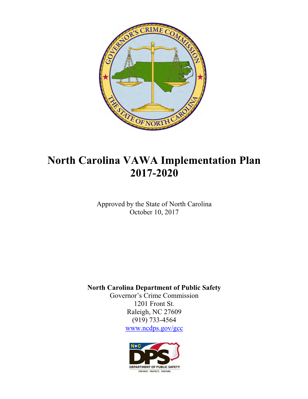 North Carolina VAWA Implementation Plan 2017-2020