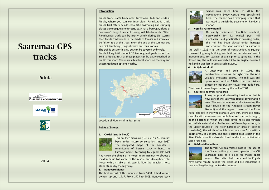 Saaremaa GPS Tracks