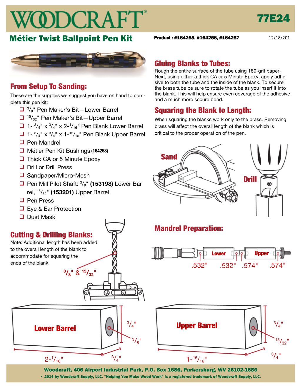 77E24 Metier Twist Ballpoint Pen Kit Instructions.Pub