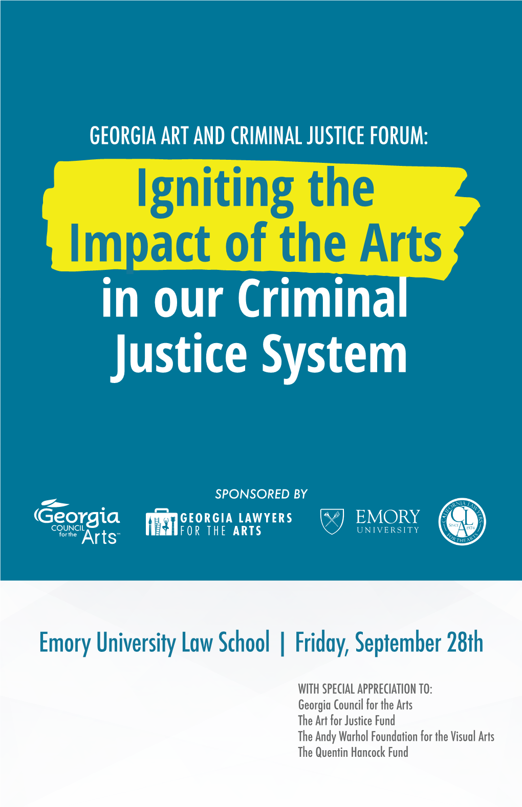 Igniting the Impact of the Arts in Our Criminal Justice System