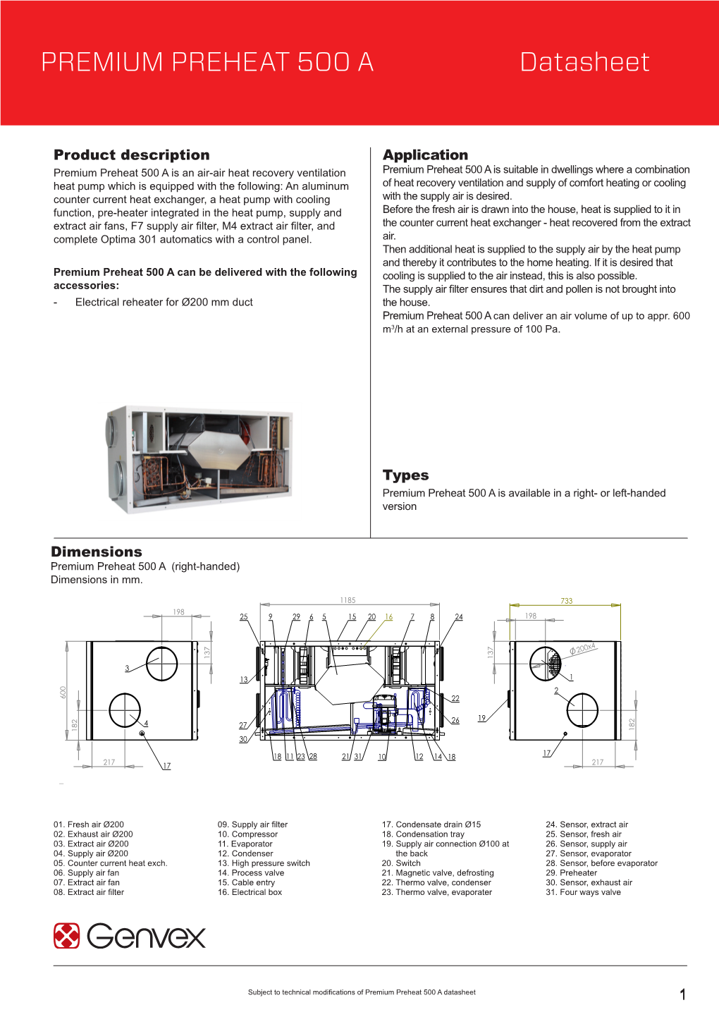 PREMIUM PREHEAT 500 a Datasheet