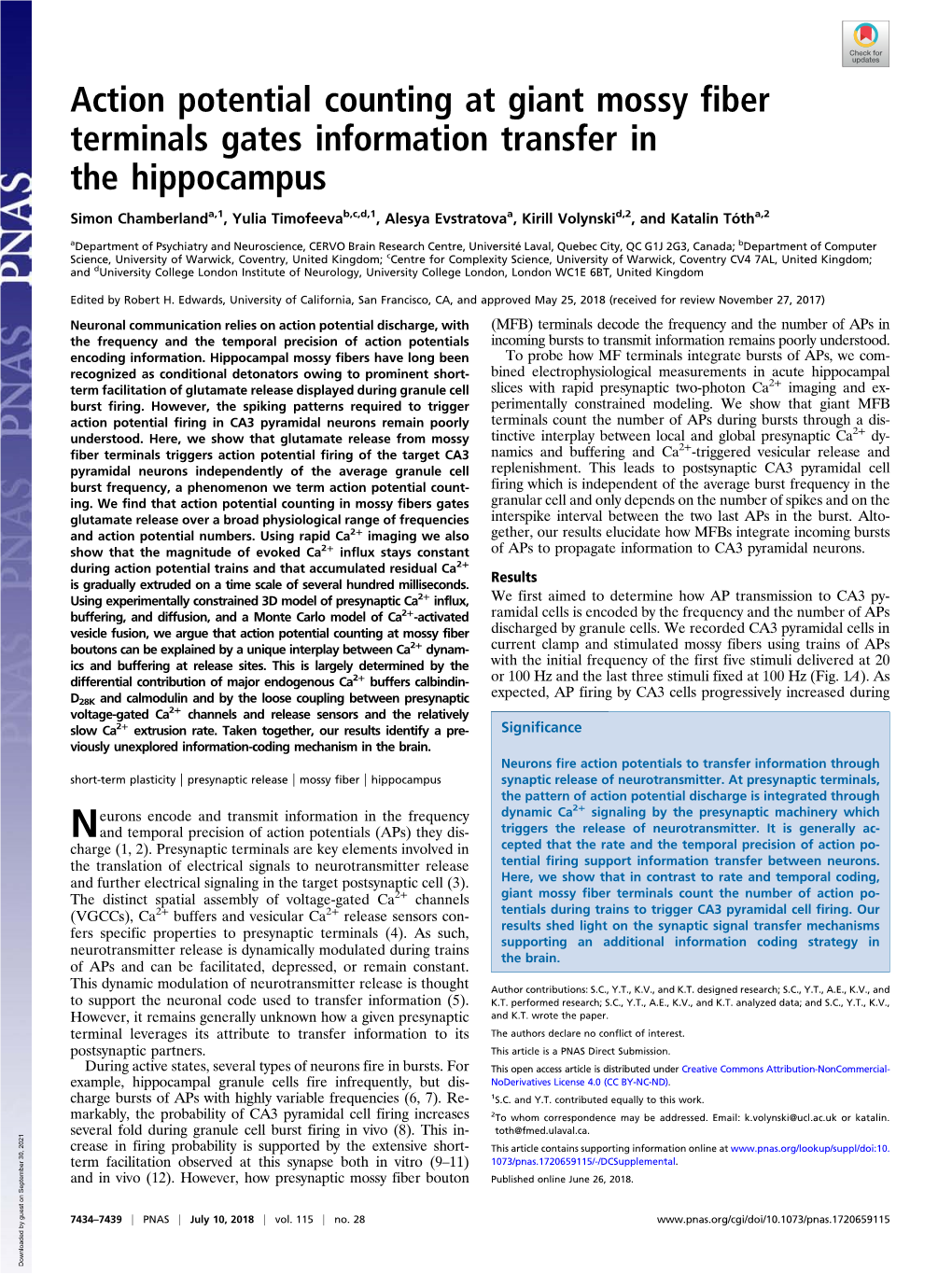 Action Potential Counting at Giant Mossy Fiber Terminals Gates Information Transfer in the Hippocampus