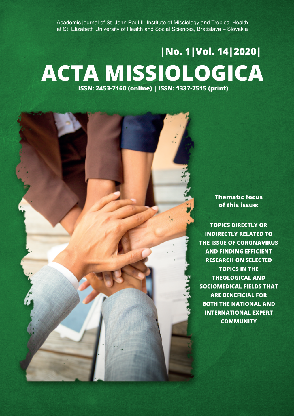 Acta Missiologica 1/2020