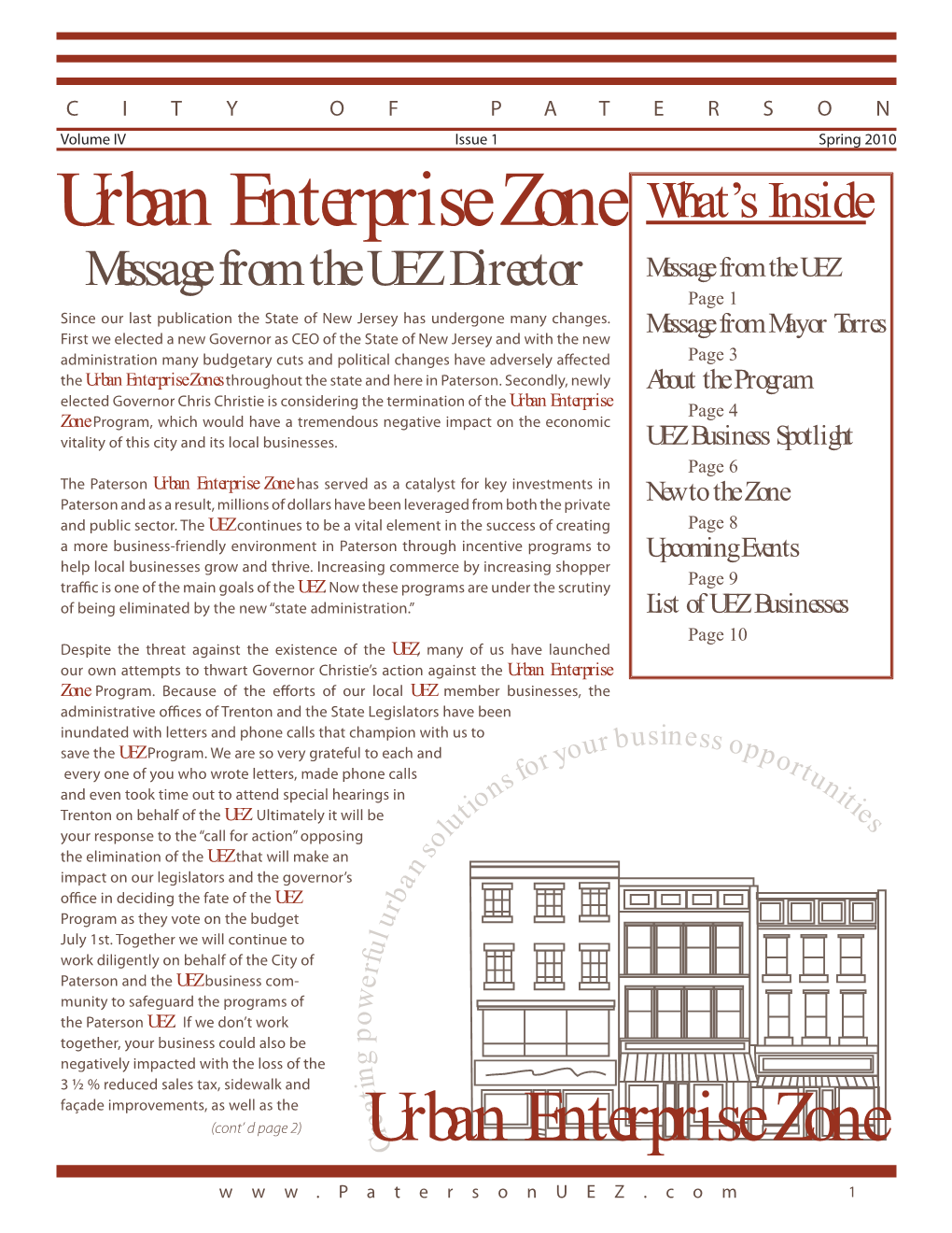 UEZ Newsletter Spring 2010