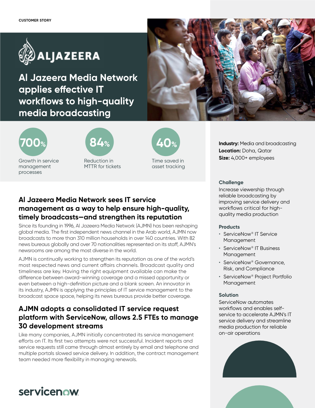 Al Jazeera Media Network Applies Effective IT Workflows to High-Quality Media Broadcasting