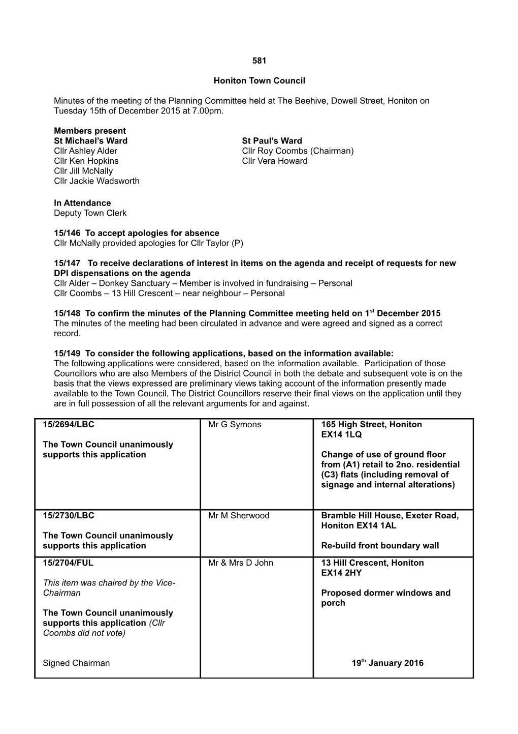 Honiton Town Council s2