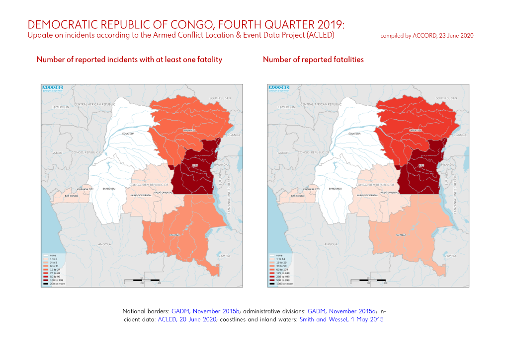 Democratic Republic of Congo, Fourth Quarter 2019