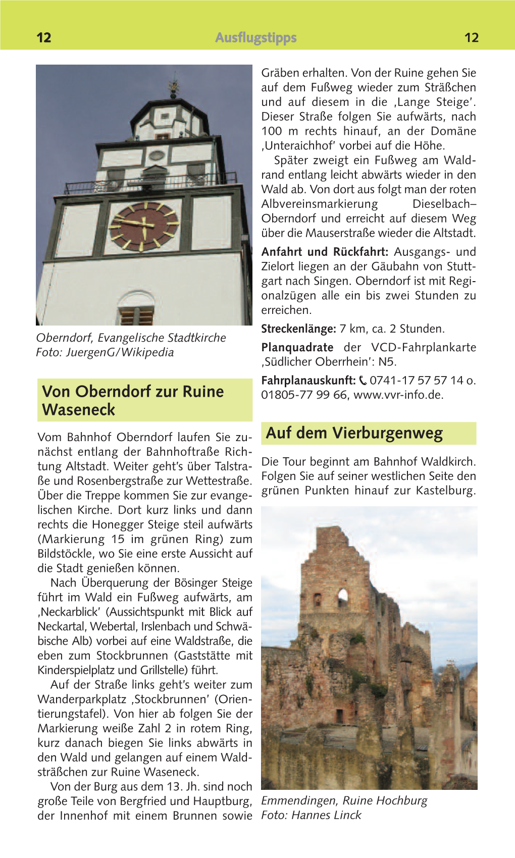 Von Oberndorf Zur Ruine Waseneck Auf Dem Vierburgenweg