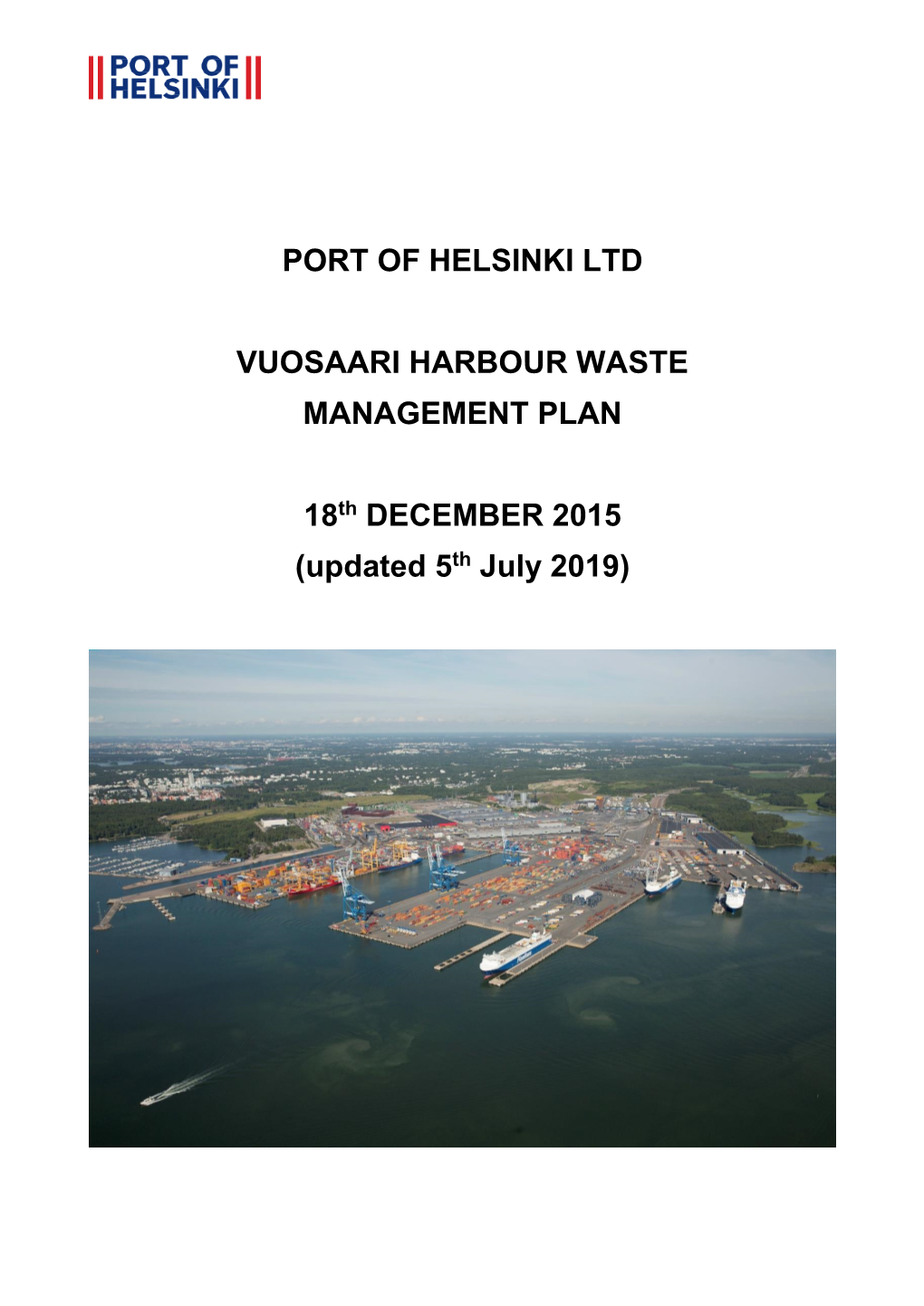 Waste Management Plan for Vuosaari Harbour .Pdf