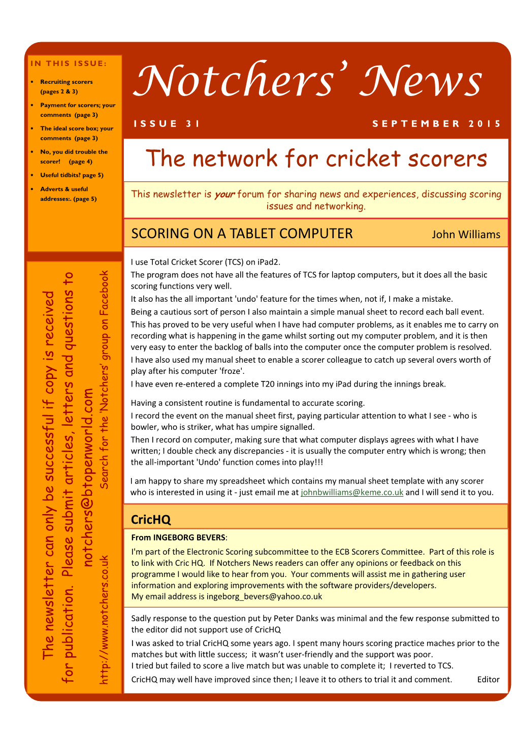 Notchers' News 31. September 2015