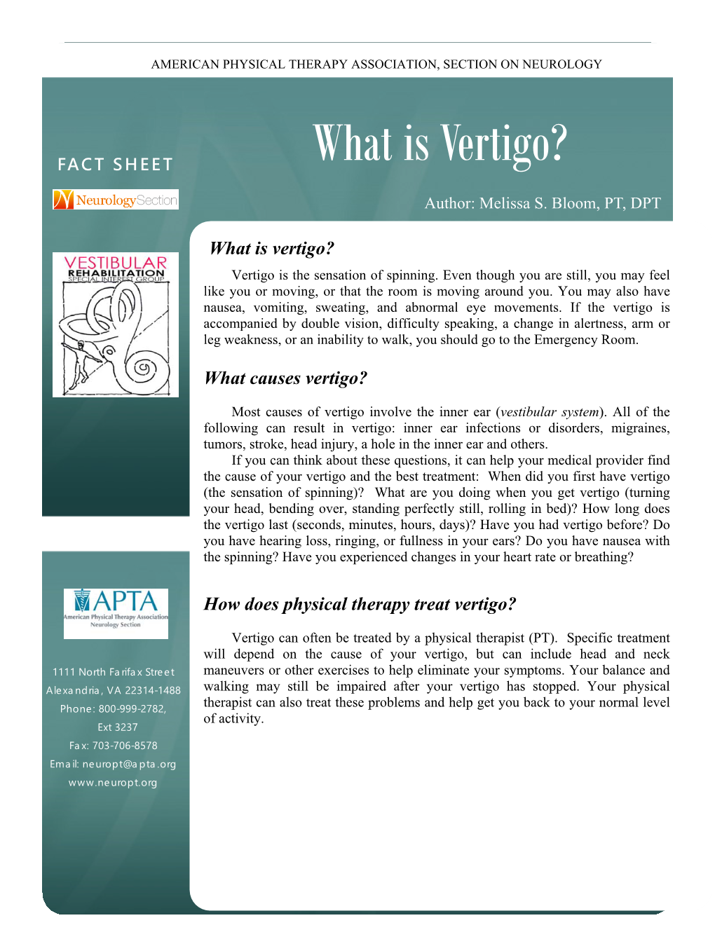 What Is Vertigo?