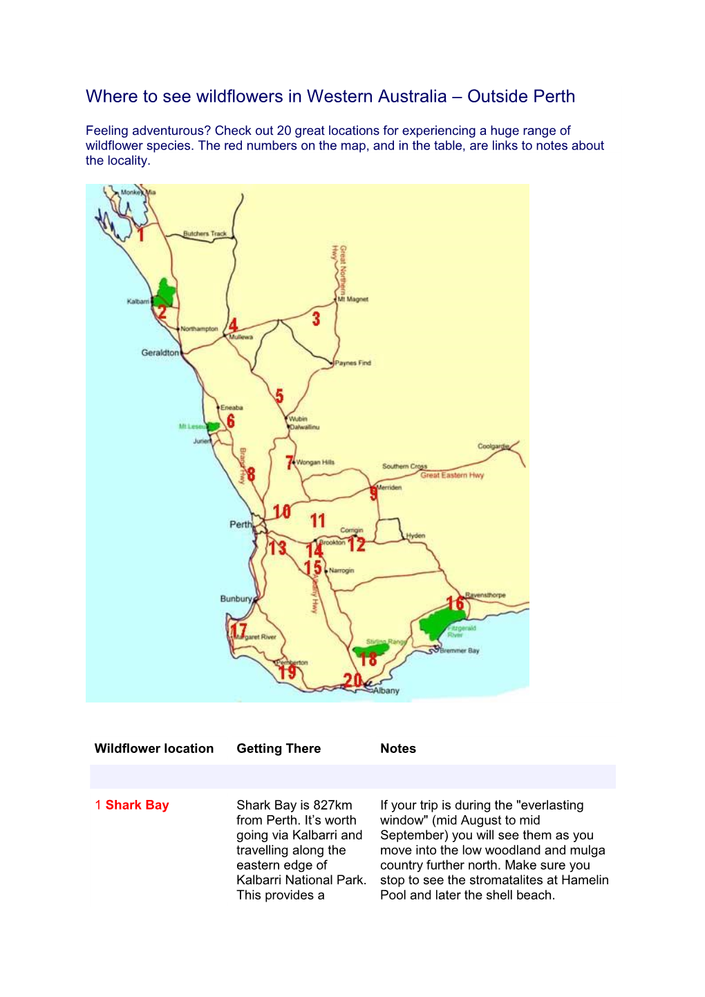 Where to See Wildflowers in Western Australia – Outside Perth