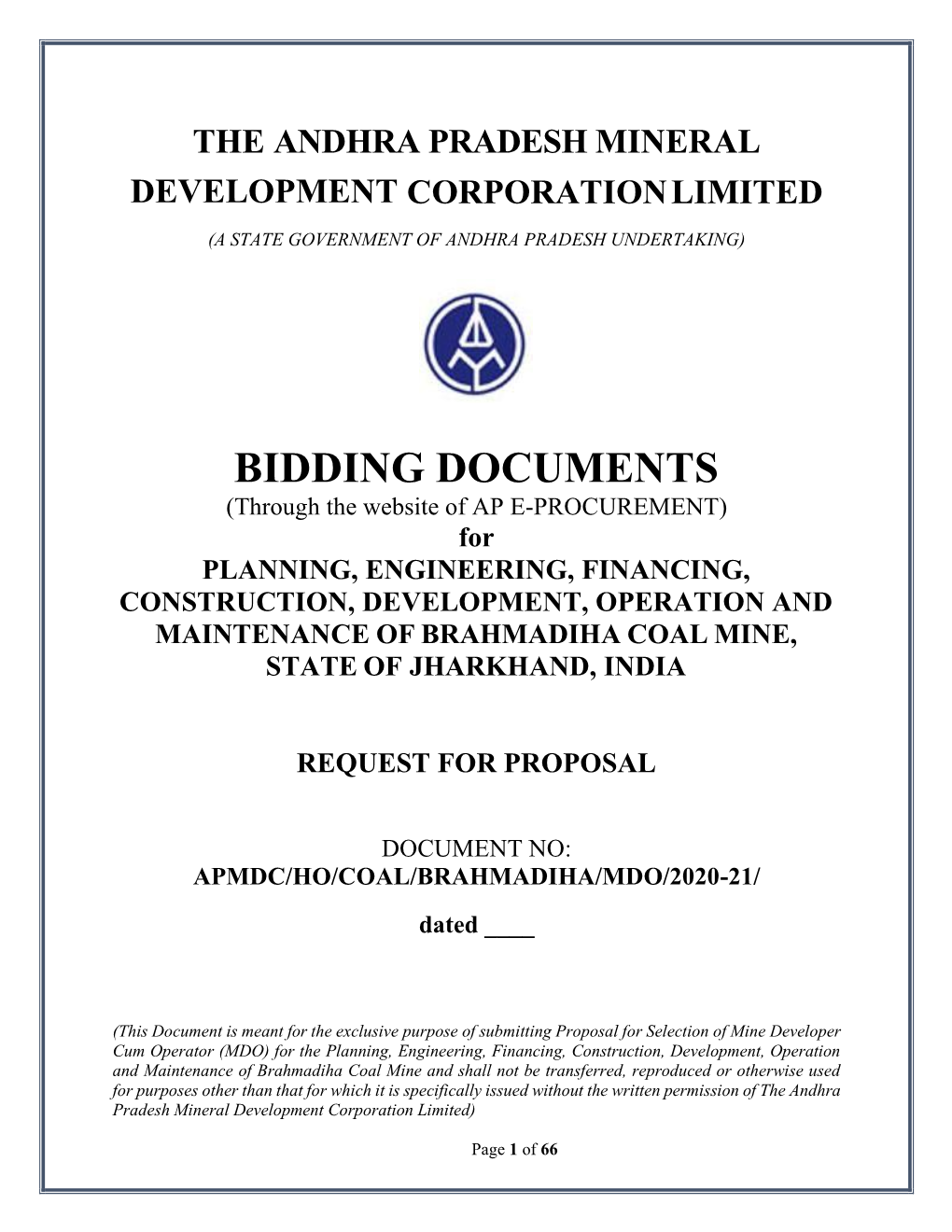 Bidding Documents