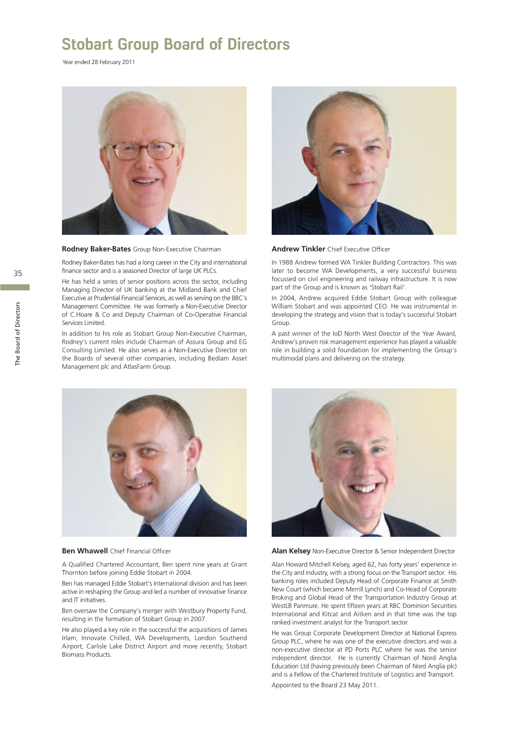 Stobart Group Board of Directors