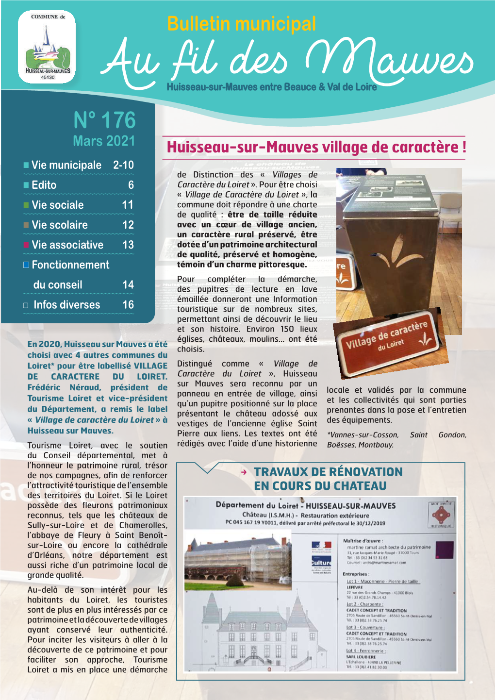Bulletin Municipal N°176 Mars 2021