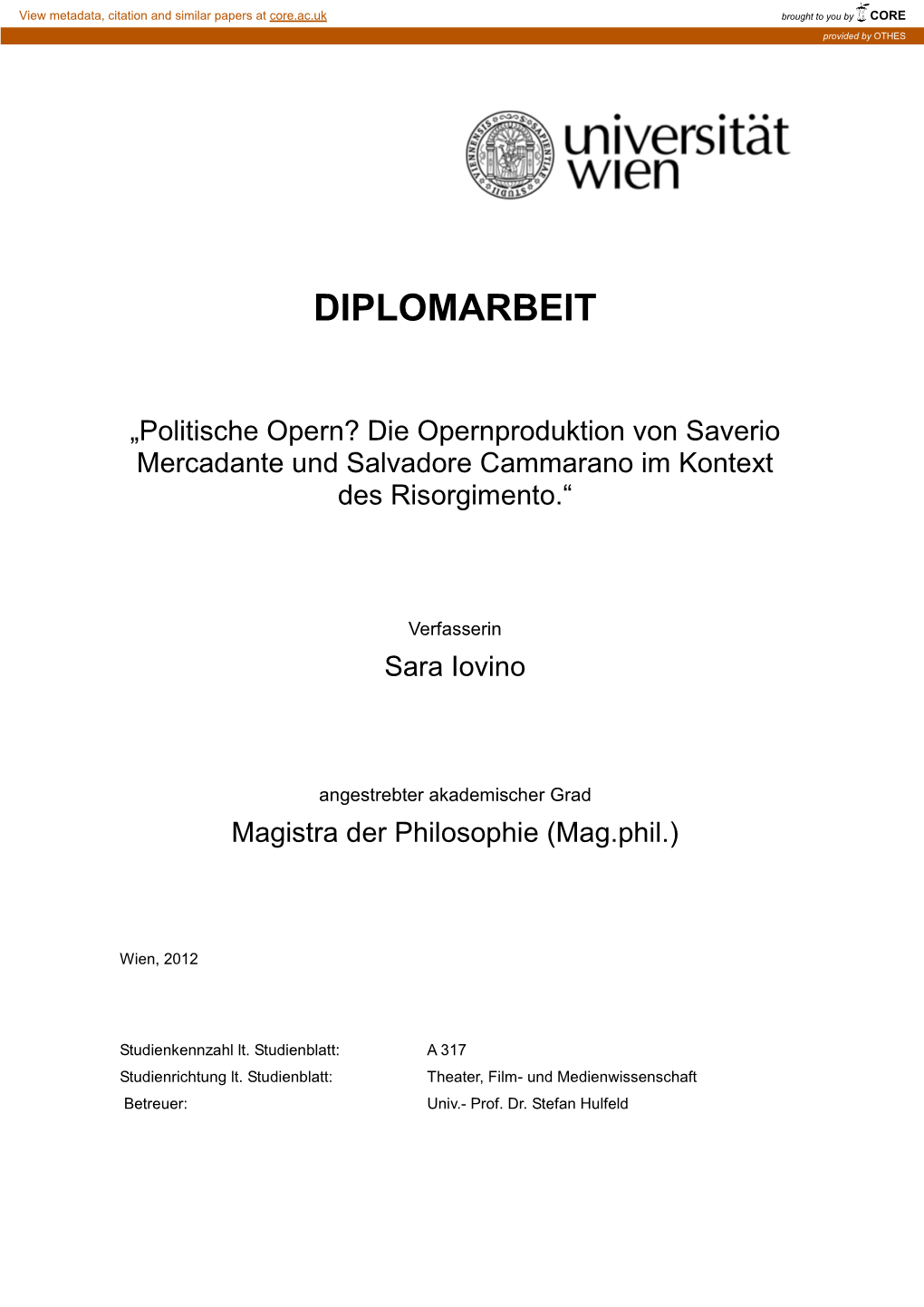 Diplomarbeit