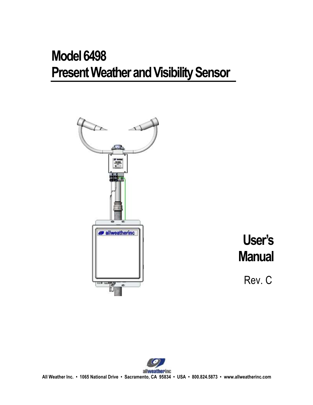 6498 Present Weather & Visibility Sensor