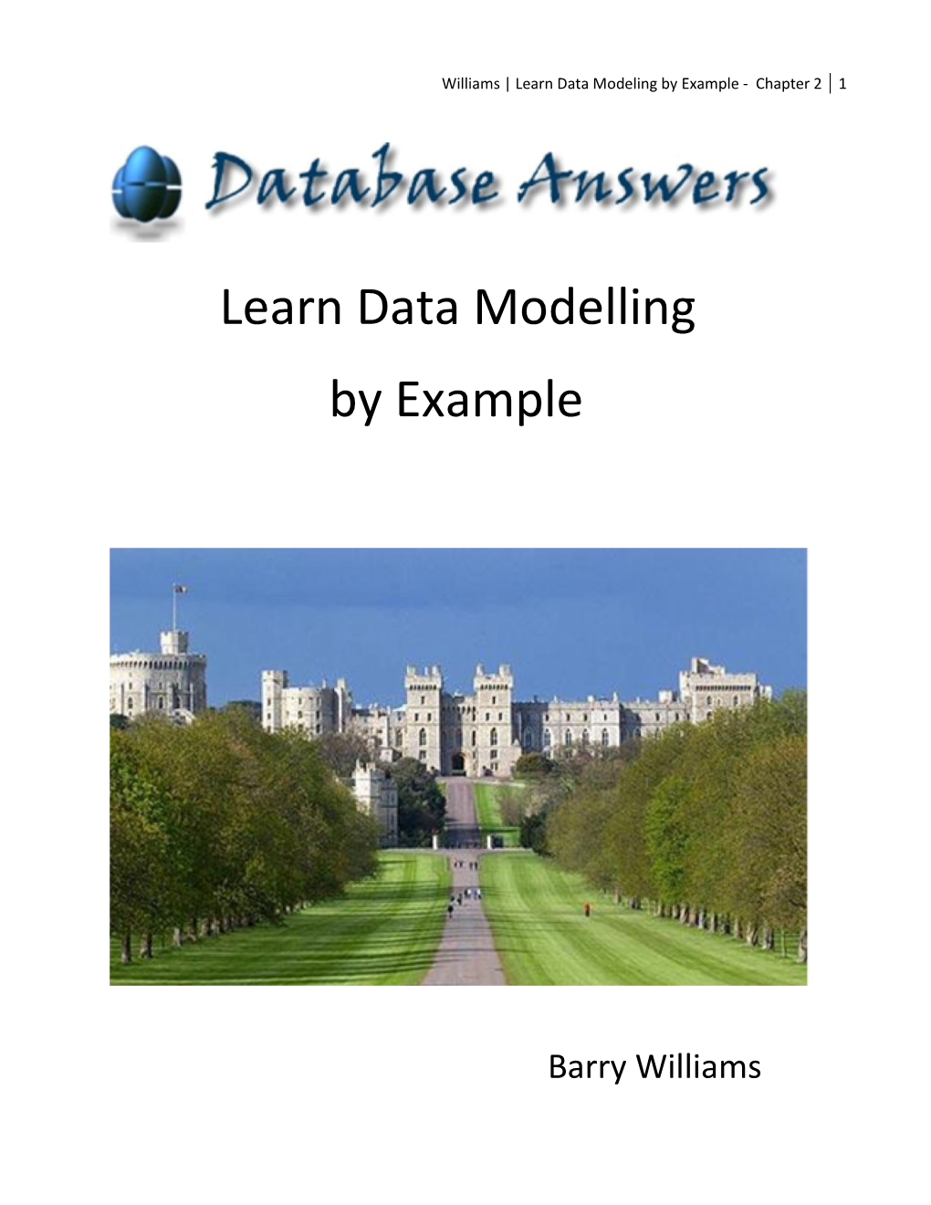 Learn Data Modelling by Example