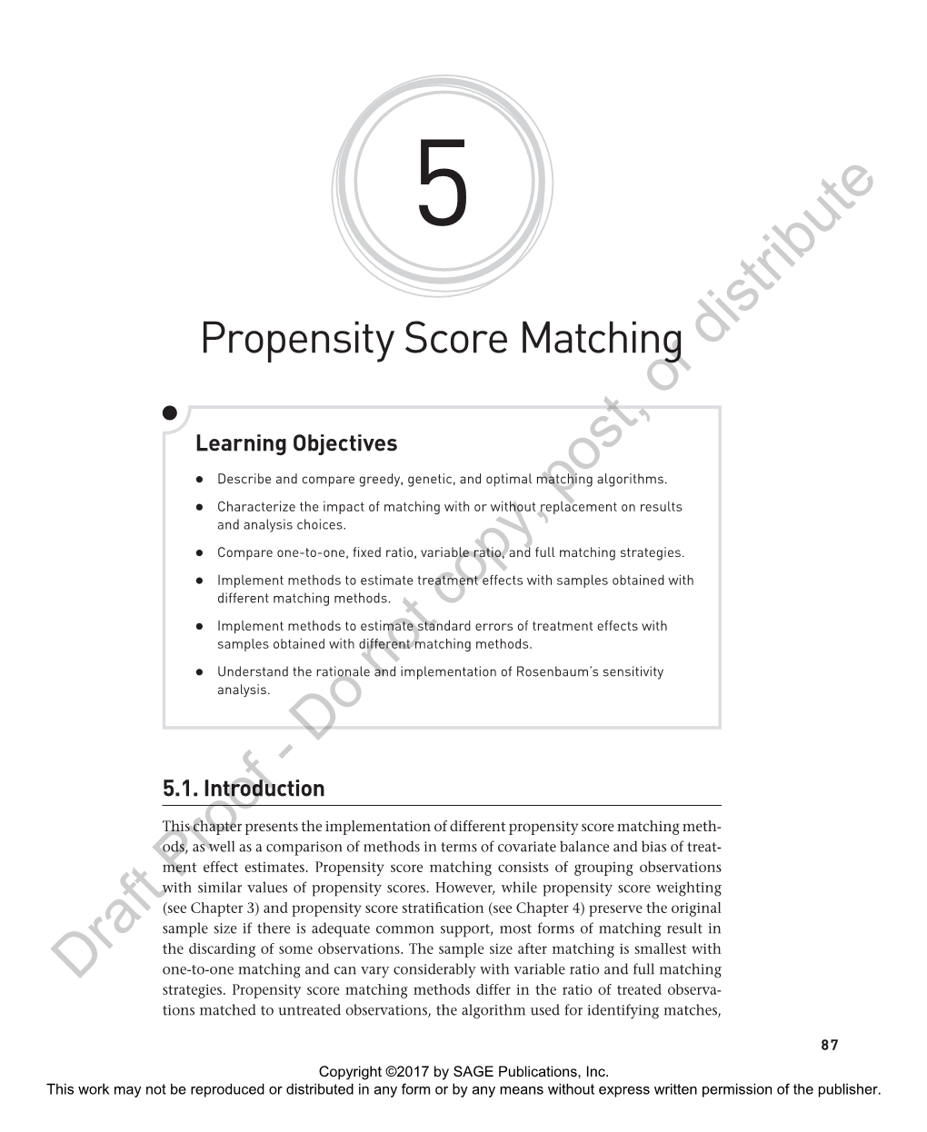 Propensity Score Matching