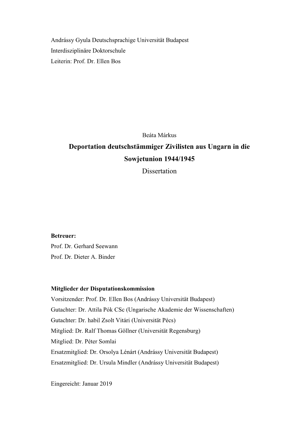 Dissertation Beáta Márkus