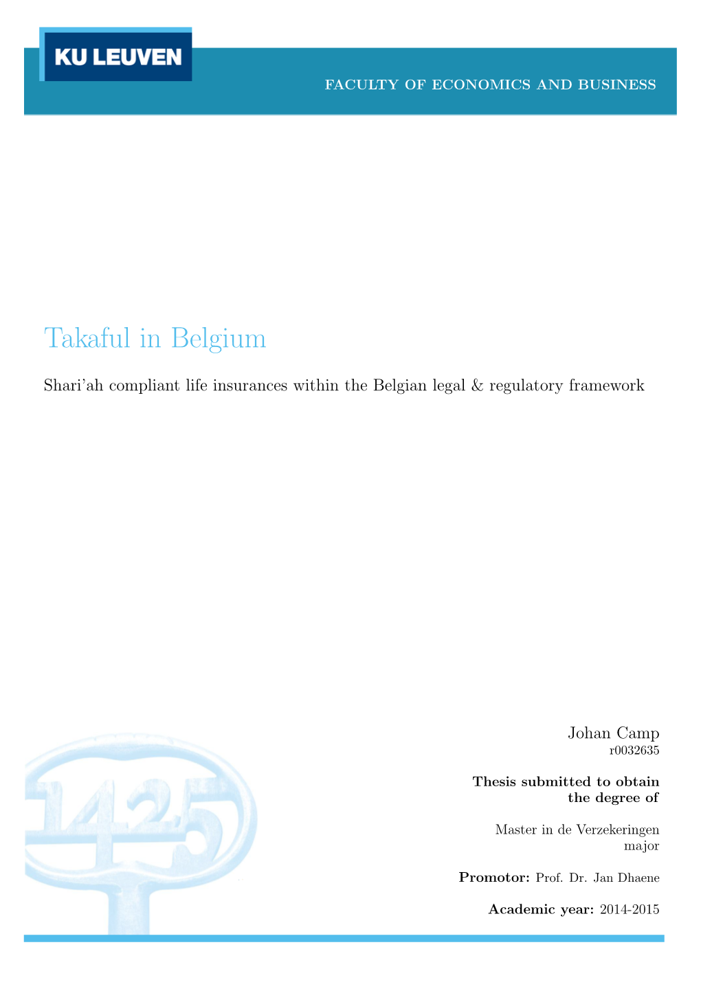 Takaful in Belgium