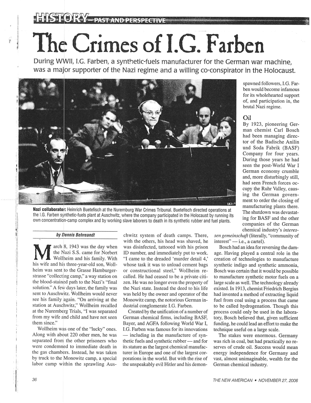 The Crimes of I.G. Farben