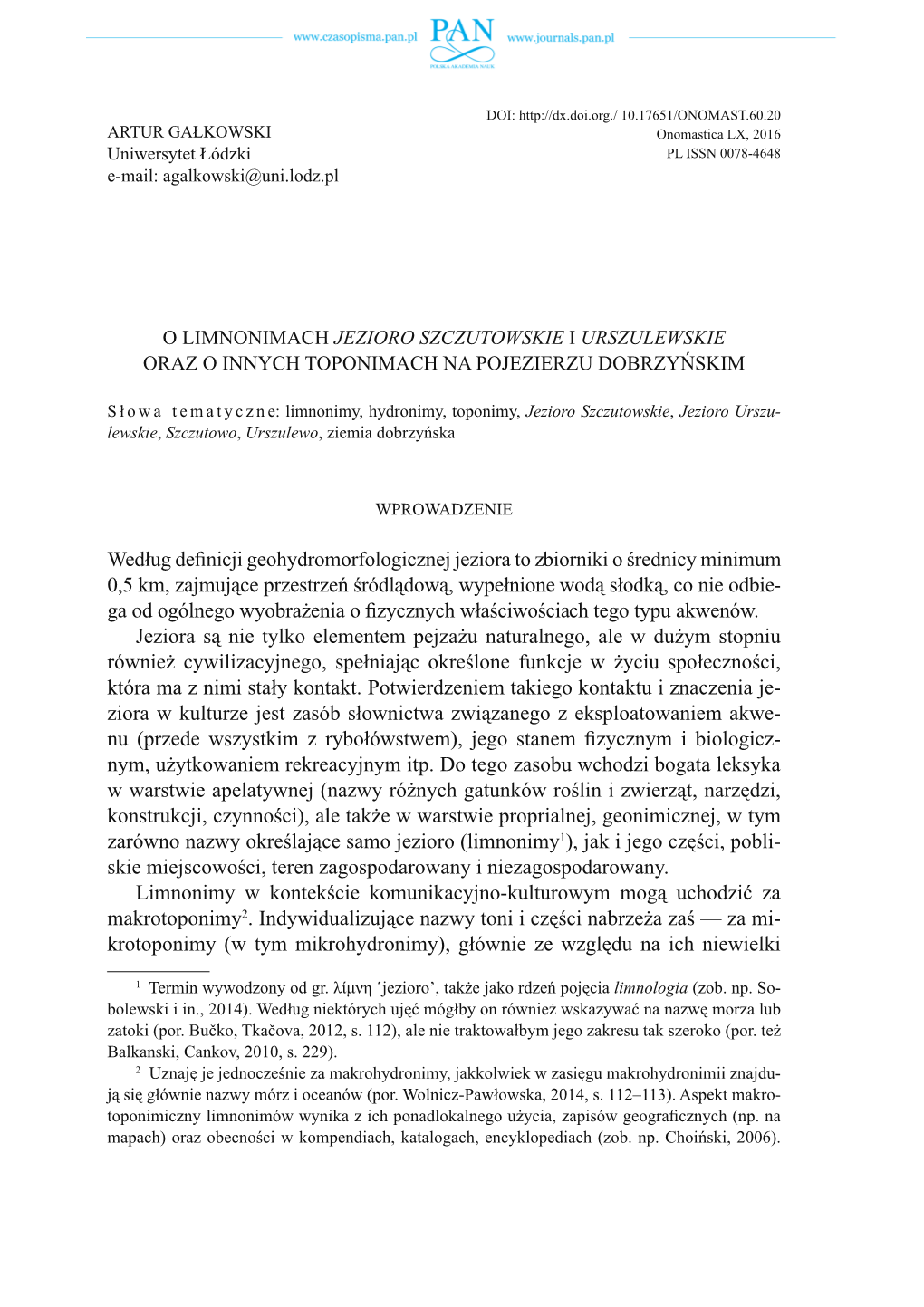 Według Definicji Geohydromorfologicznej Jeziora To