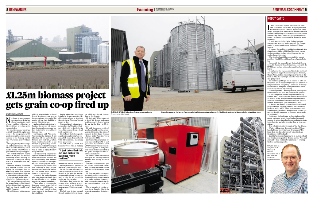 £1.25M Biomass Project Gets Grain Co-Op Fired Up