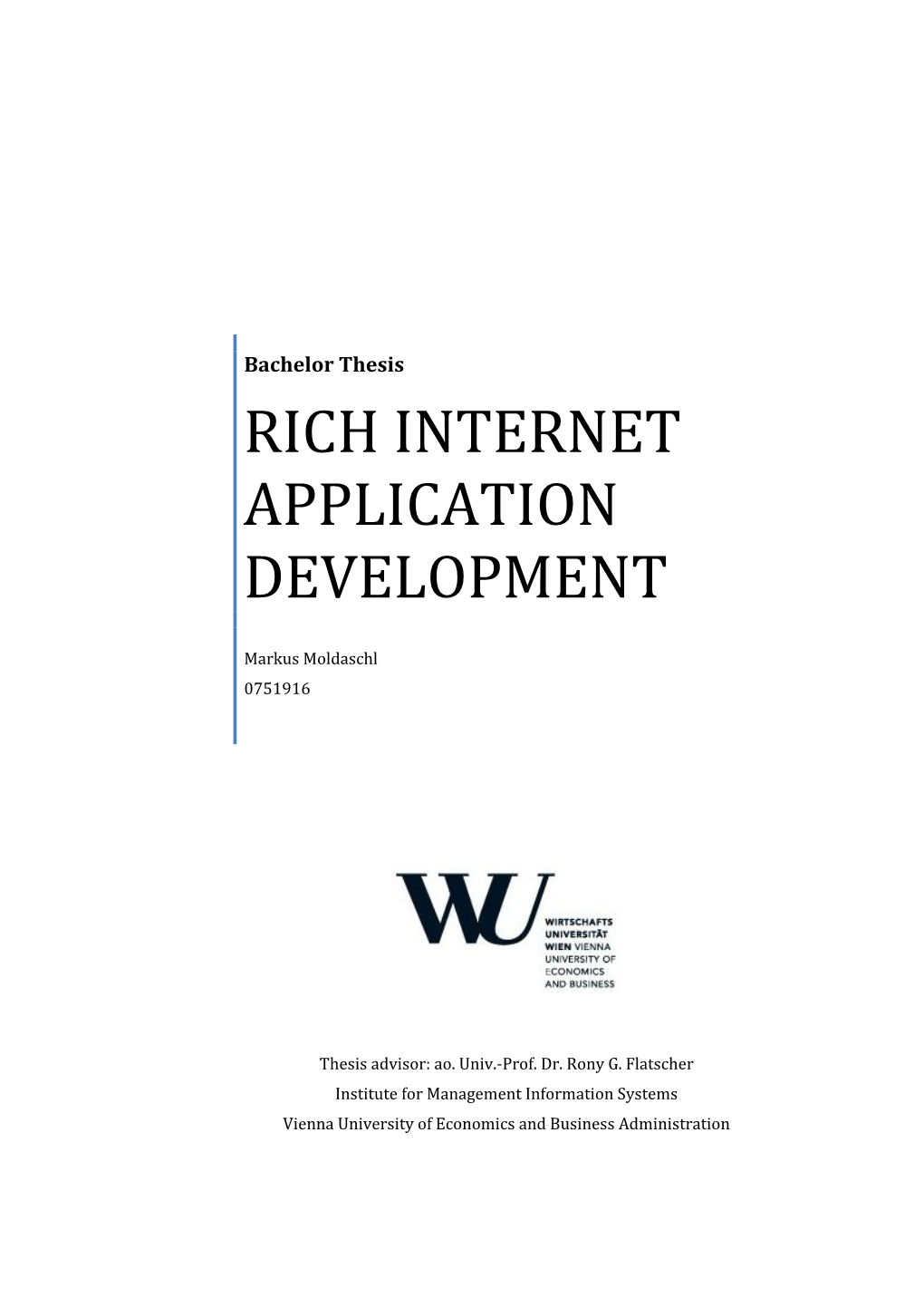 Rich Internet Application Development