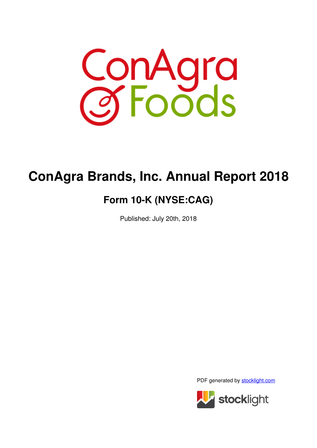Conagra Brands, Inc