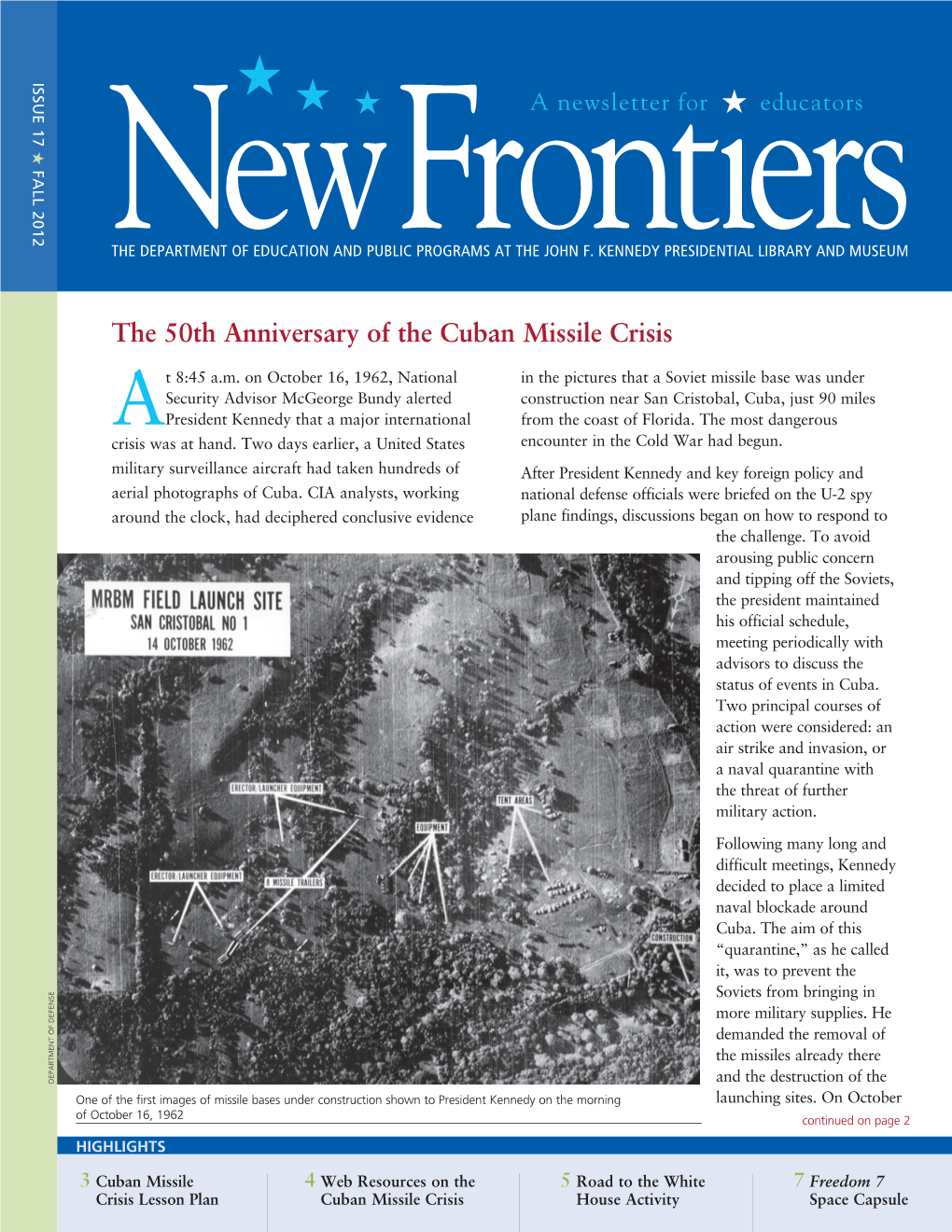 The 50Th Anniversary of the Cuban Missile Crisis