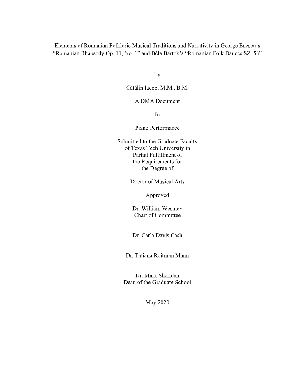 Elements of Romanian Folkloric Musical Traditions and Narrativity in George Enescu’S “Romanian Rhapsody Op