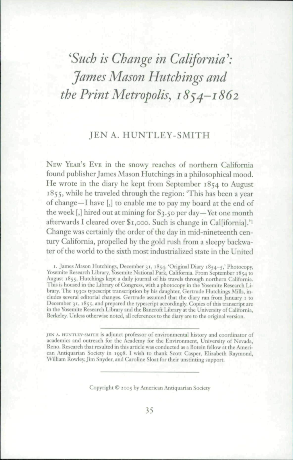 James Mason Hutchings and the Print Metropolis^
