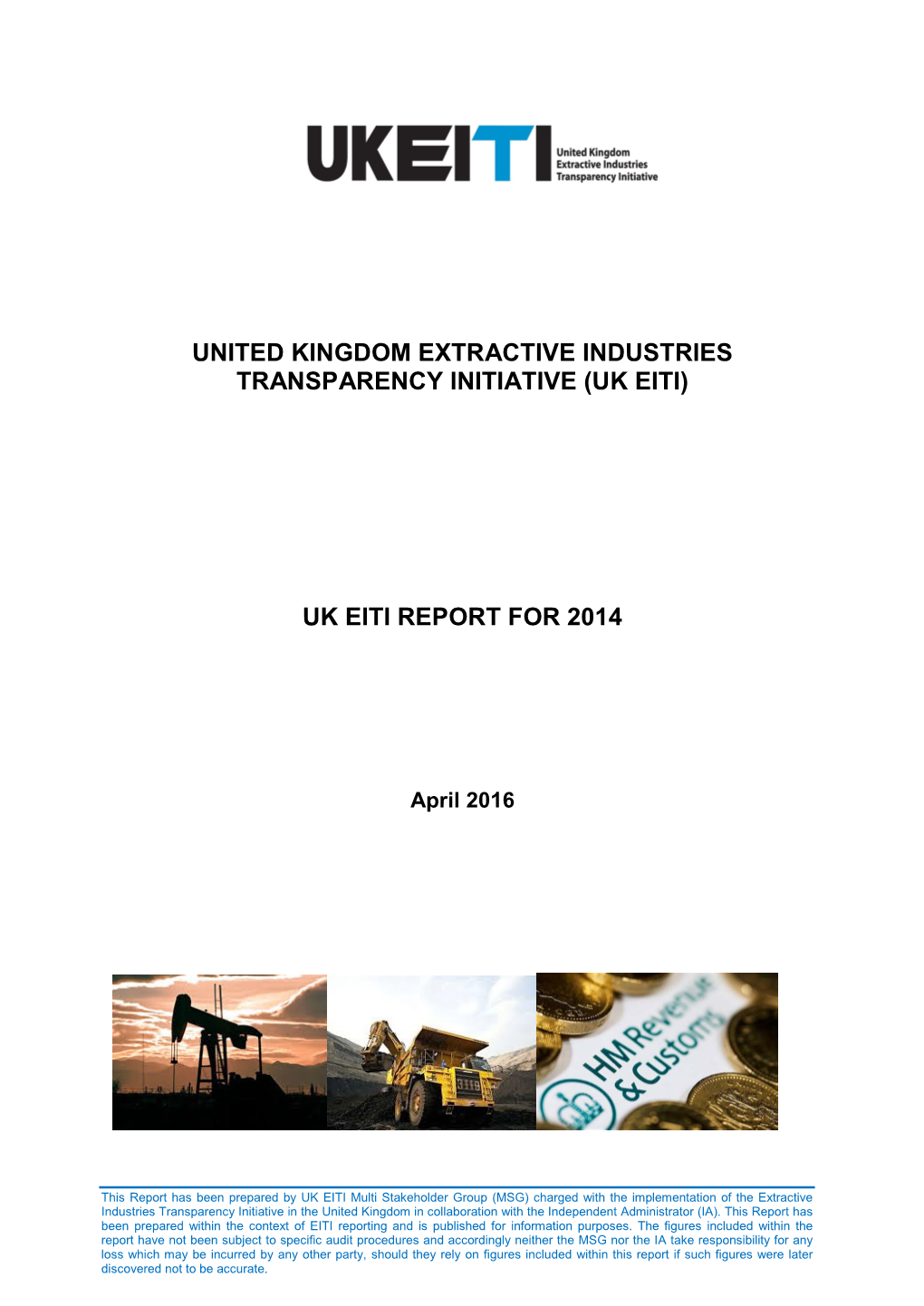 Uk Eiti Report for 2014