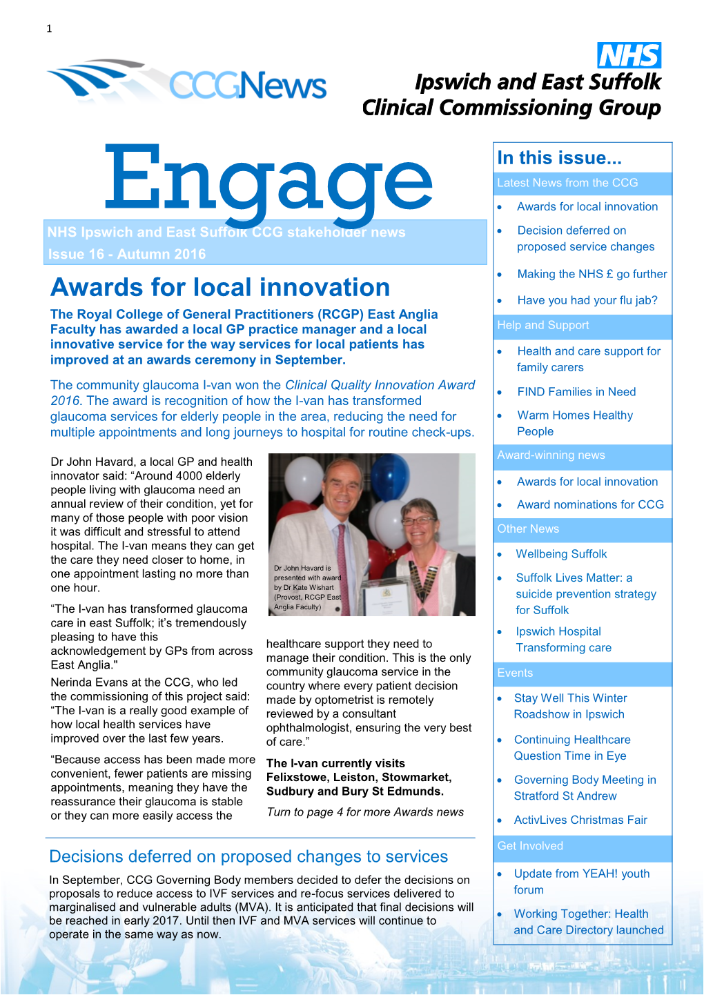 Awards for Local Innovation