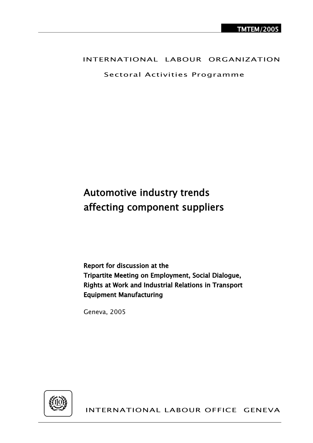 Automotive Industry Trends Affecting Component Suppliers