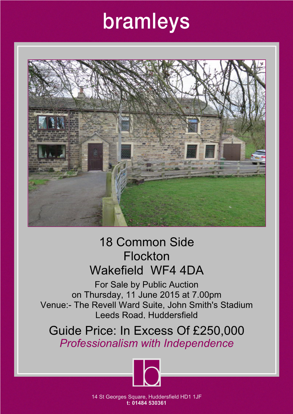 18 Common Side Flockton Wakefield WF4 4DA Guide Price: in Excess Of