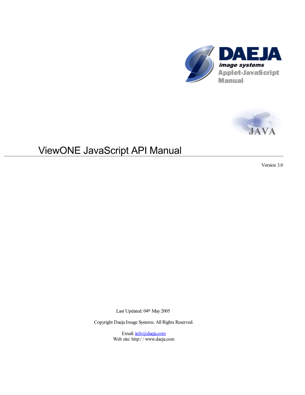 Viewone Javascript API Manual