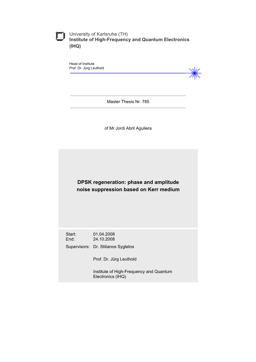 DPSK Regeneration: Phase and Amplitude Noise Suppression Based on Kerr Medium