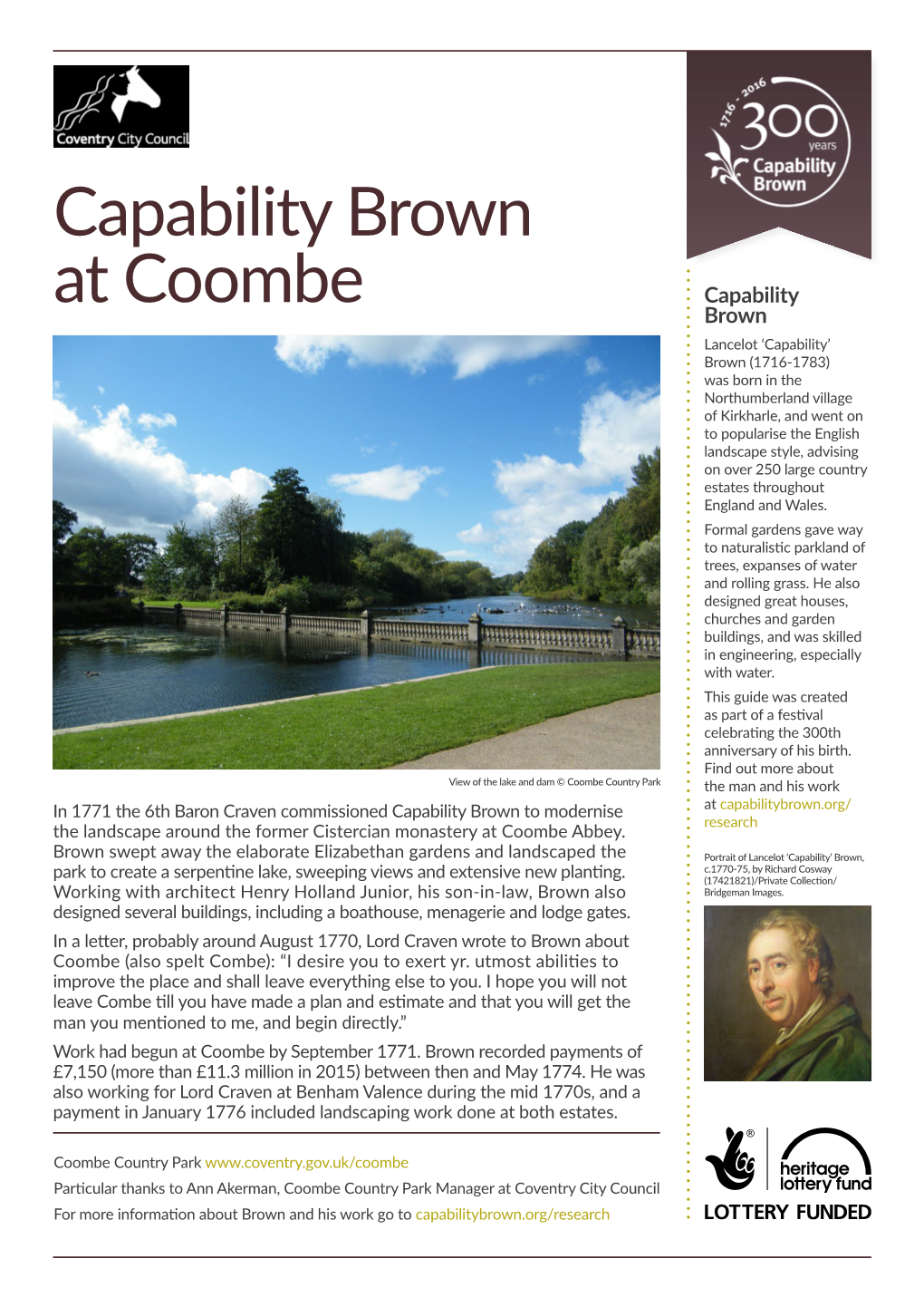 Capability Brown at Coombe