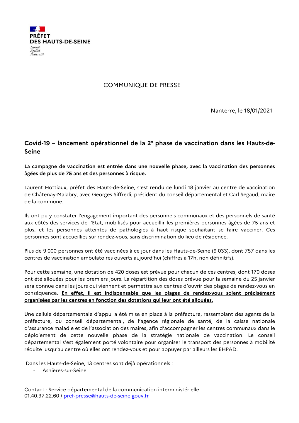 2021-01-18 CP Lancement Opérationnel De La 2E Phase De