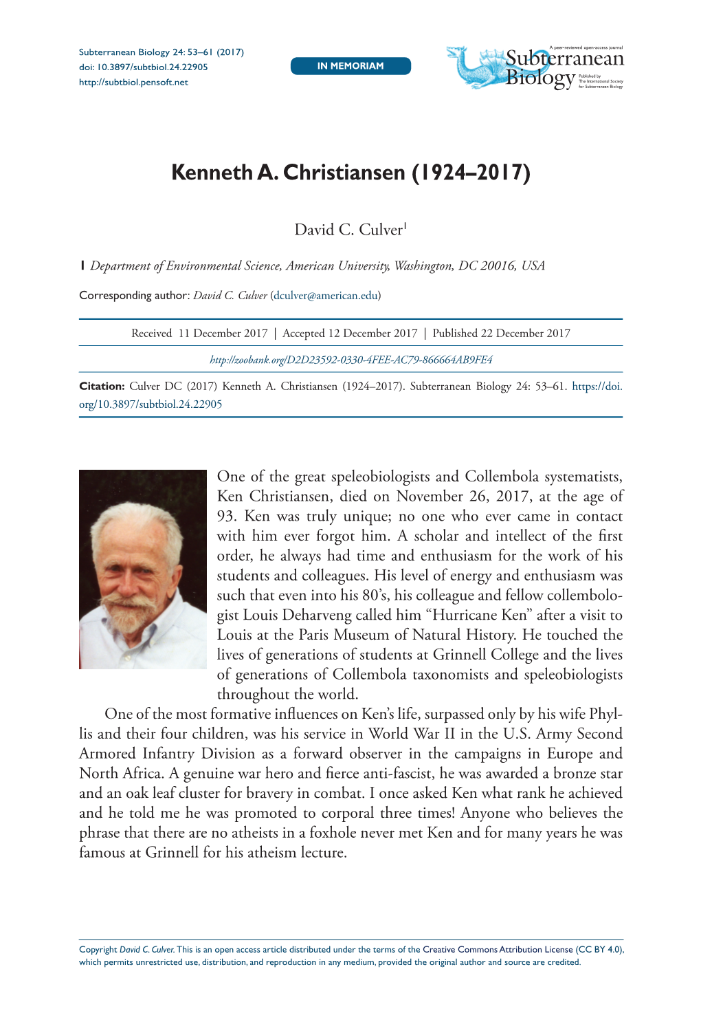 Kenneth A. Christiansen