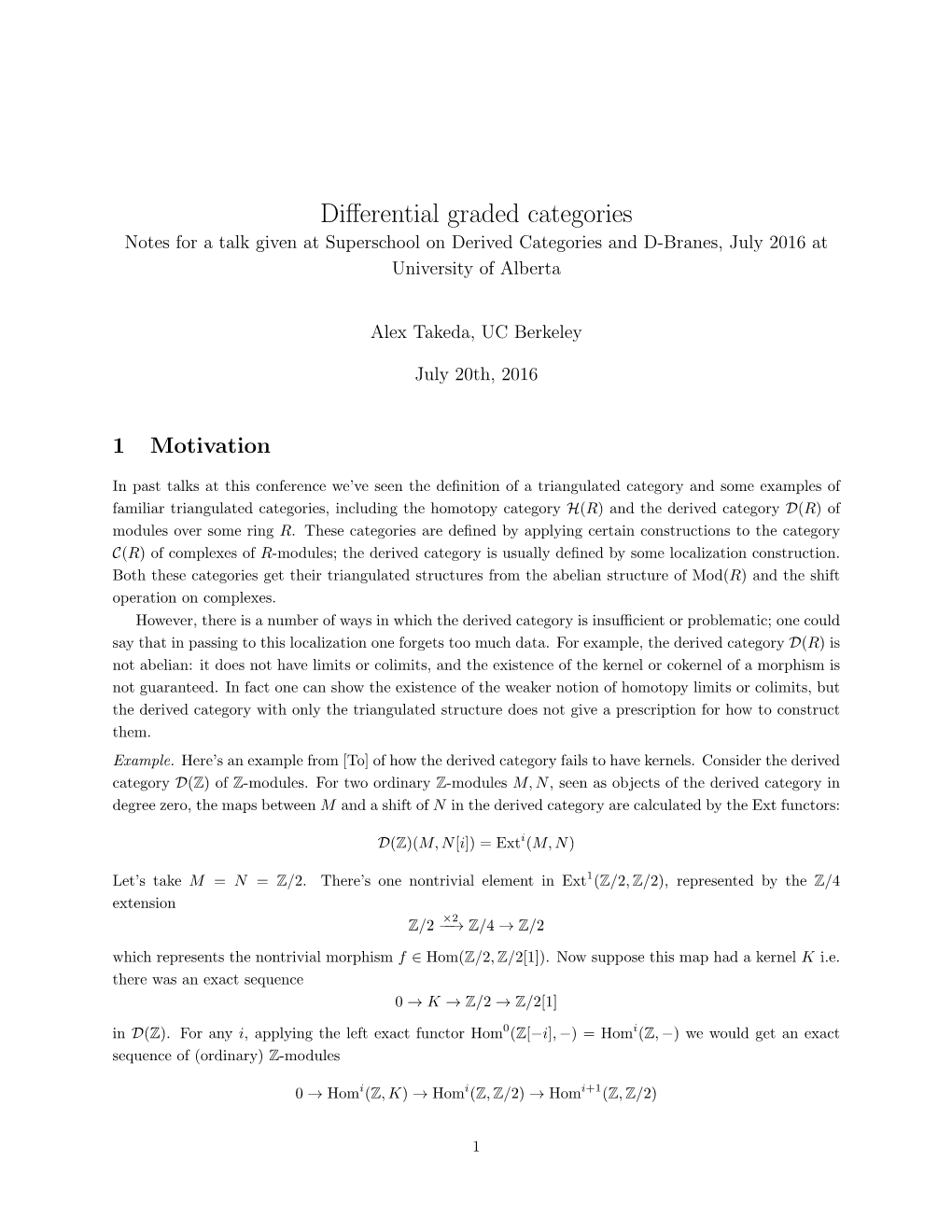 Differential Graded Categories