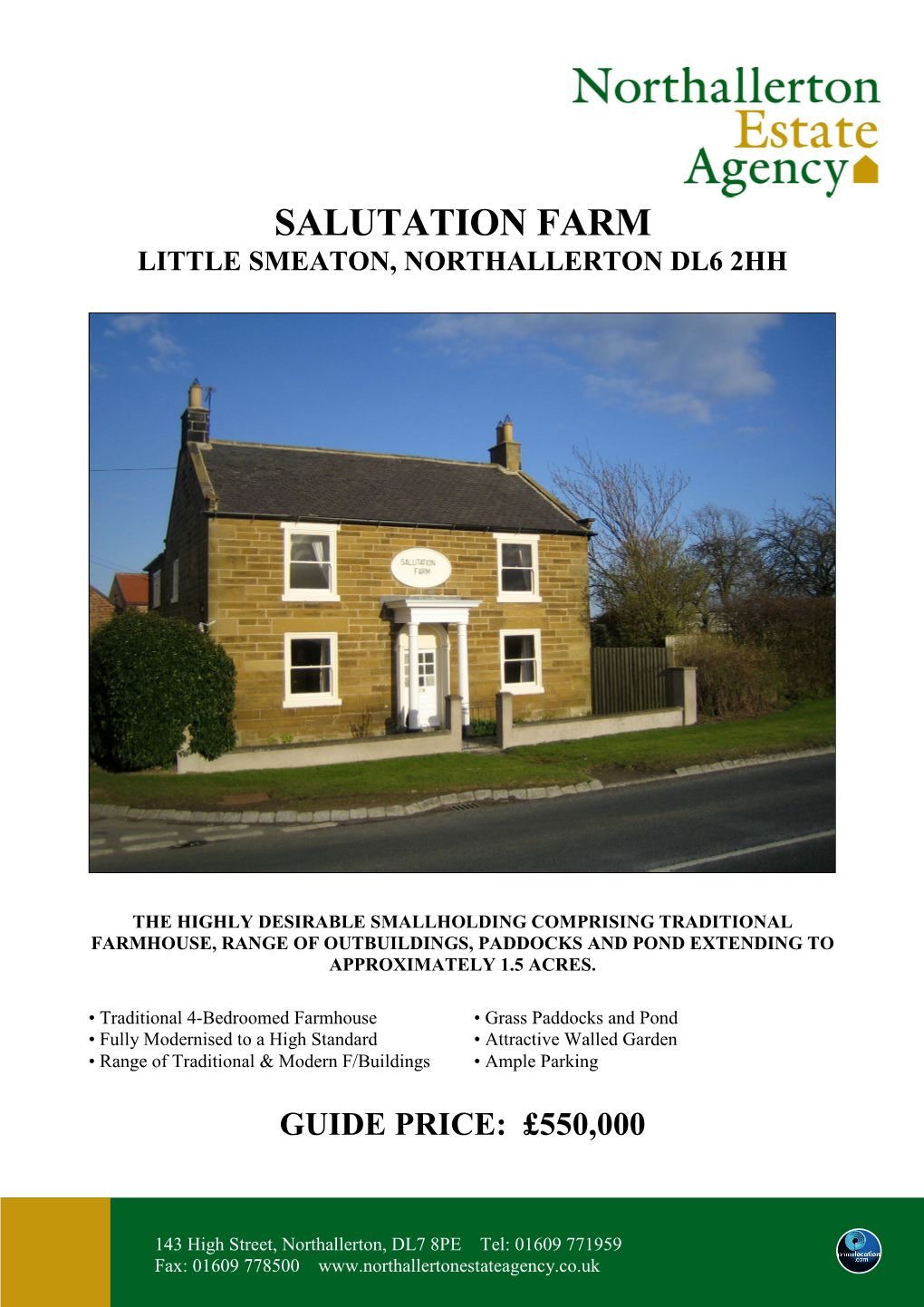 Salutation Farm Little Smeaton, Northallerton Dl6 2Hh