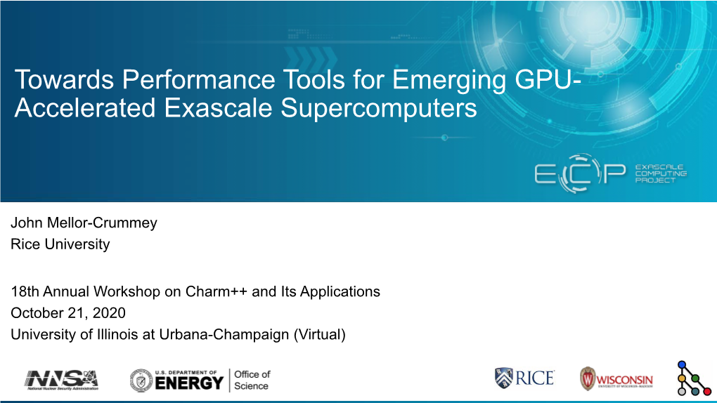 Towards Performance Tools for Emerging GPU- Accelerated Exascale Supercomputers