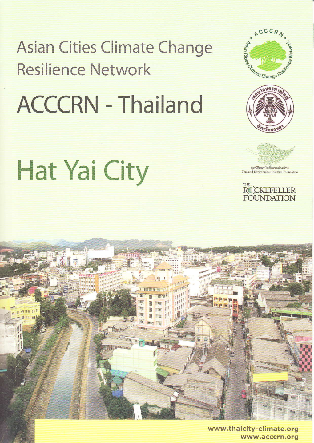 Hat Yai City S,U,I ..R-.*I R N, Tra Rnrrrioi RE}Icfeti FR FOUNDATION