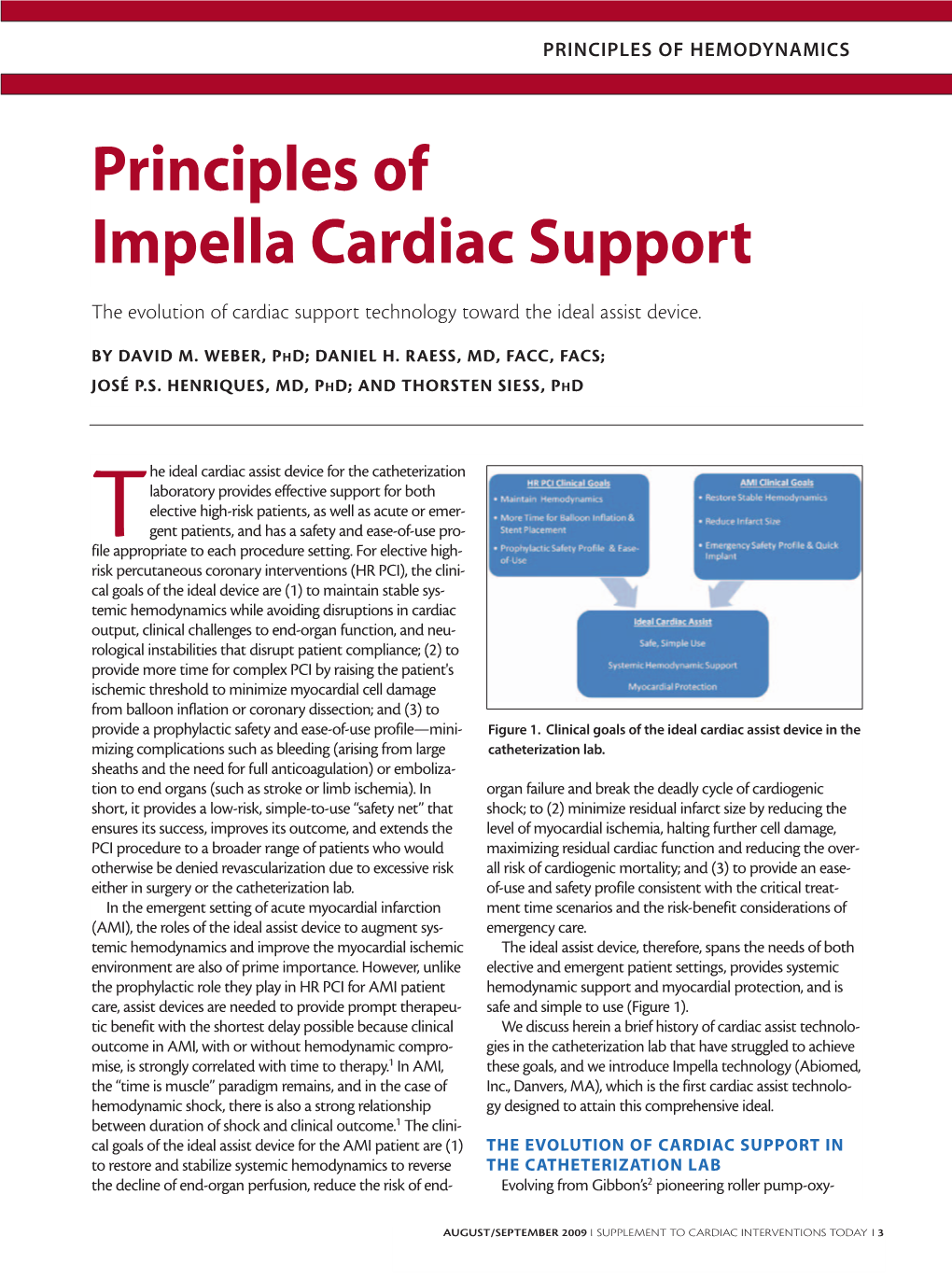 Principles of Impella Cardiac Support