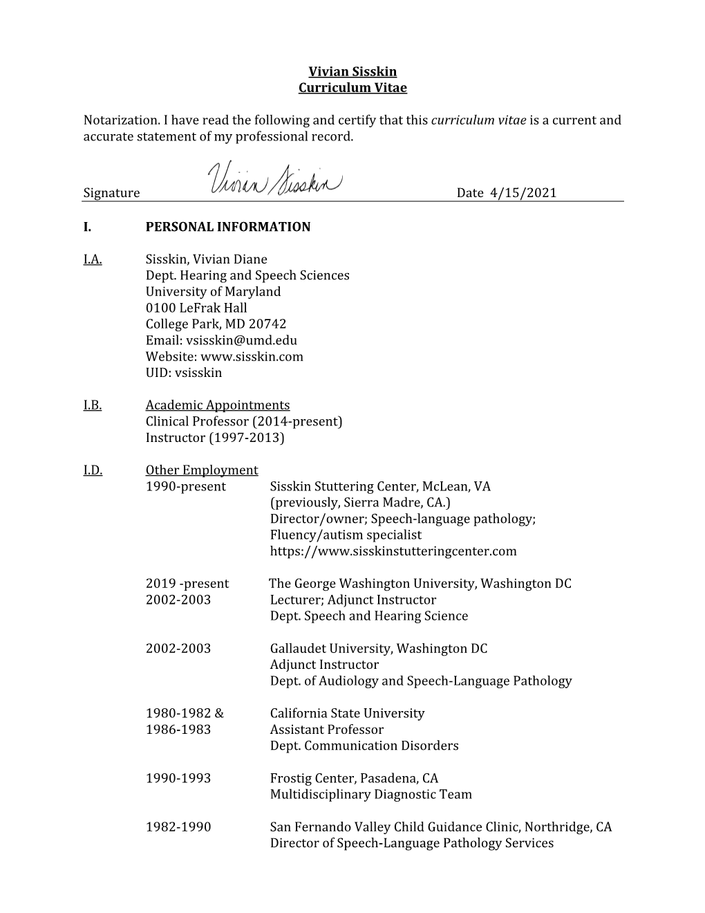 Sisskin CV 5 2021