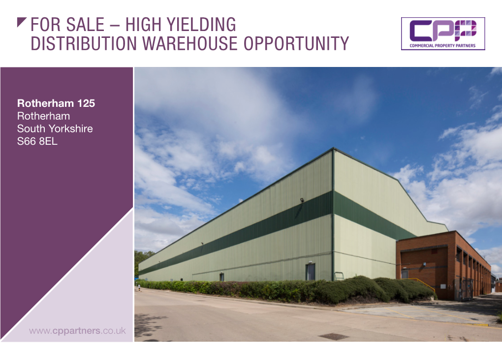 High Yielding Distribution Warehouse Opportunity