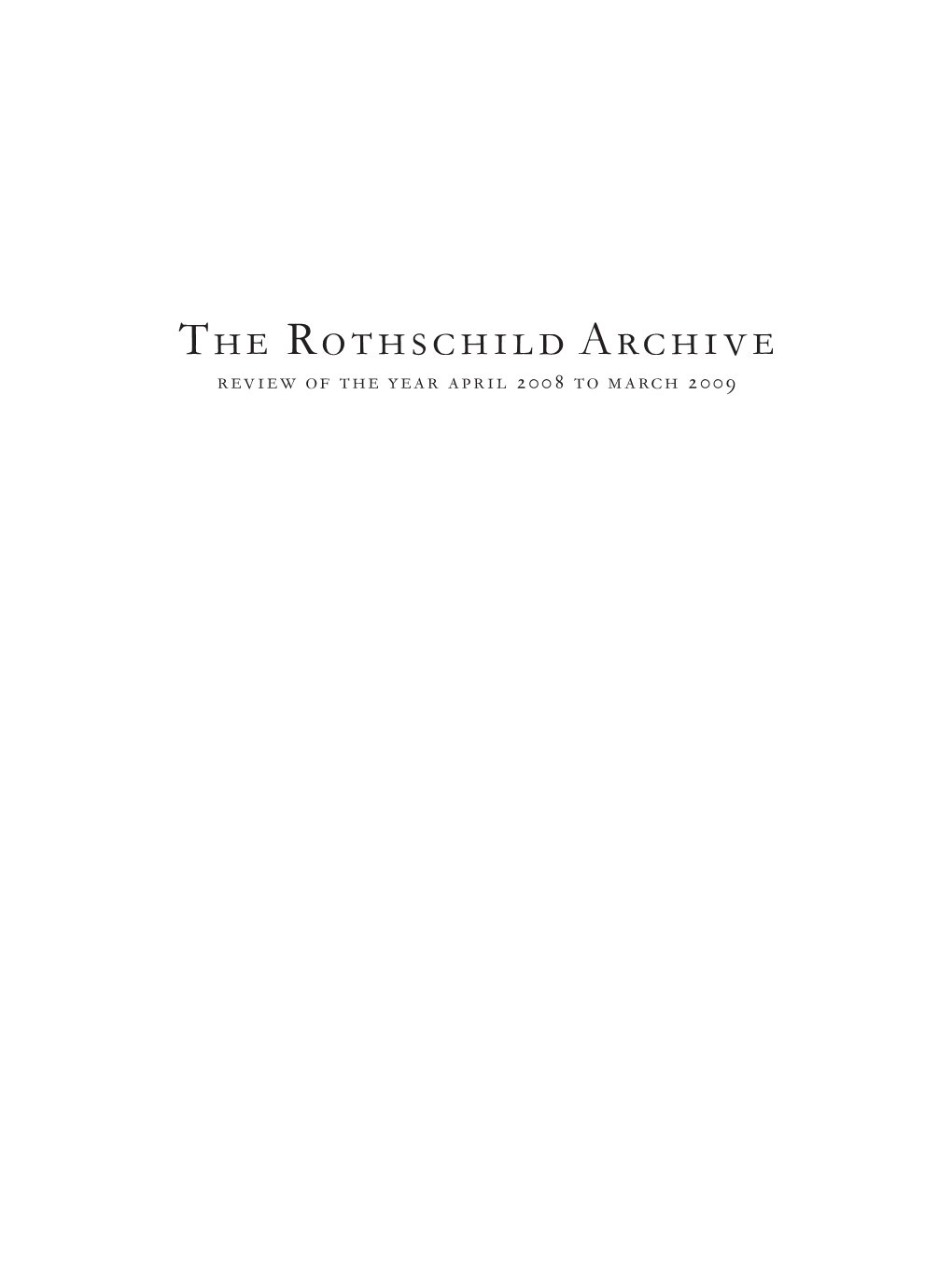 The Rothschild Archive Trust